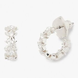 Kate Spade Pave Star Huggie Hoop Earrings